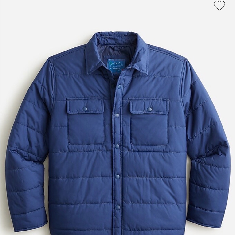 J.Crew / Crewcuts Boys Blue Puffer Shirt Jacket